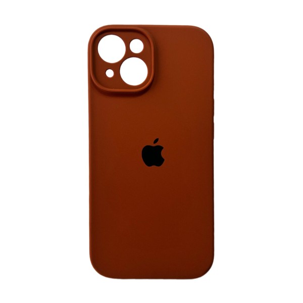 Чохол для смартфона Silicone Full Case AA Camera Protect for Apple iPhone 15 42,Saddle Brown (FullAAi15-42)