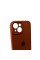 Чохол для смартфона Silicone Full Case AA Camera Protect for Apple iPhone 15 42,Saddle Brown (FullAAi15-42)