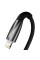 Кабель Baseus Glimmer Series Fast Charging Data Cable USB to iP 2.4A 2m Black (CADH000301)