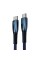 Кабель Baseus Glimmer Series Fast Charging Data Cable Type-C to Type-C 100W 1m Blue (CADH000703)
