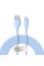 Кабель Baseus Jelly Liquid Silica Gel Fast Charging Data Cable USB to iP 2.4A 2m Blue (CAGD000103)