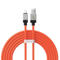Кабель Baseus CoolPlay Series Fast Charging Cable USB to iP 2.4A 2m Orange (CAKW000507)