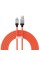 Кабель Baseus CoolPlay Series Fast Charging Cable USB to iP 2.4A 2m Orange (CAKW000507)