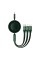 Кабель Baseus Bright Mirror 2 Series Retractable 3-in-1 Fast Charging  Data Cable Type-C to M+L+C 100W 1.1m Green (CAMJ010206)