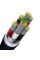 Кабель Baseus Flash Series Ⅱ One-for-three Fast Charging Data Cable USB to M+L+C 100W 1.2m Blue (CASS030003)