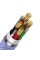 Кабель Baseus Flash Series Ⅱ Two-for-three Charging Cable U+C to M+L+C 100W 1.2m Purple (CASS030105)