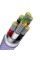 Кабель Baseus Flash Series Ⅱ One-for-three Fast Charging Data Cable USB to M+L+C 66W 1.2m Purple (CASS040005)