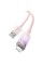 Кабель Baseus Explorer Series Fast Charging Cable with Smart Temperature Control USB to iP 2.4A 1m Pink (CATS010004)