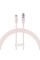 Кабель Baseus Explorer Series Fast Charging Cable with Smart Temperature Control Type-C to Type-C 100W 2m Baby Pink (P10319703411-01)