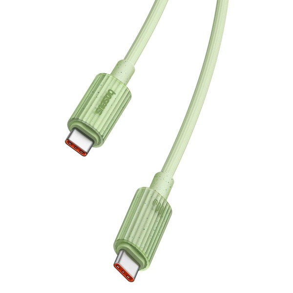 Кабель Baseus Habitat Series Fast Charging Cable Type-C to Type-C 100W 1m Natural Green (P10360202631-00)