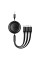 Кабель Baseus Free2Draw Retractable Crystal Fast Charging Data Cable USB to M+L+C 3.5A 1.1m Cluster Black (P10368700111-02)