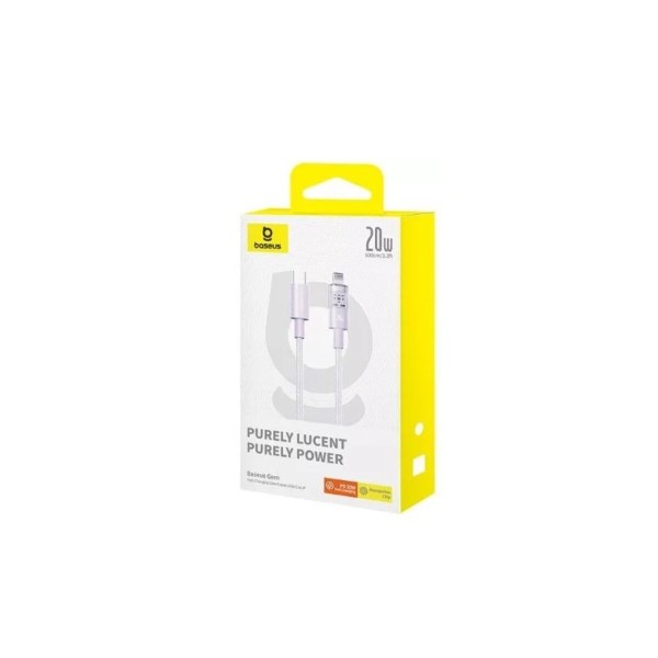 Кабель Baseus Gem Fast-Charging Data Cable USB-C to iP 20W 2m Nebula Purple (P10373001511-01)