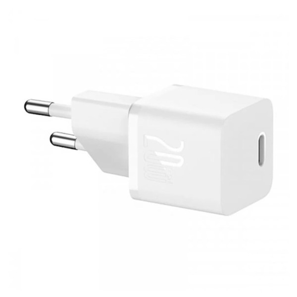 Мережевий зарядний пристрій Baseus  GaN5S Fast Charger 1C 20W EU Moon White (P10162503213-00)