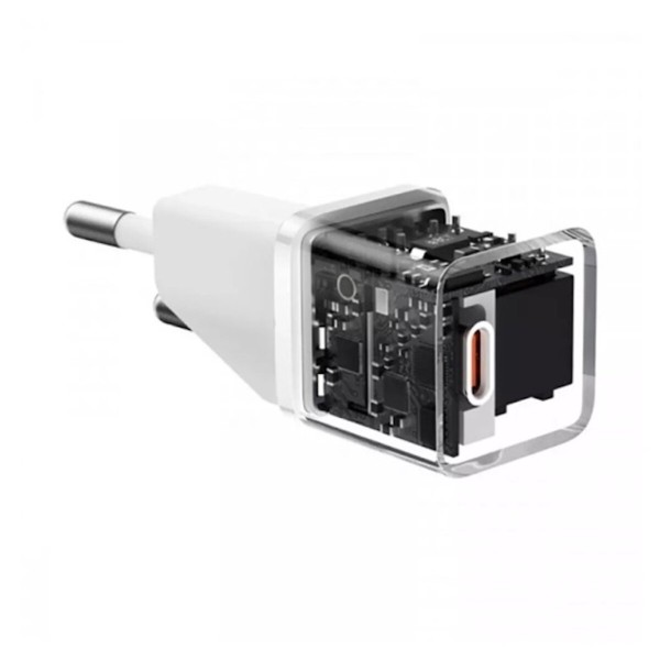 Мережевий зарядний пристрій Baseus  GaN5S Fast Charger 1C 20W EU Moon White (P10162503213-00)