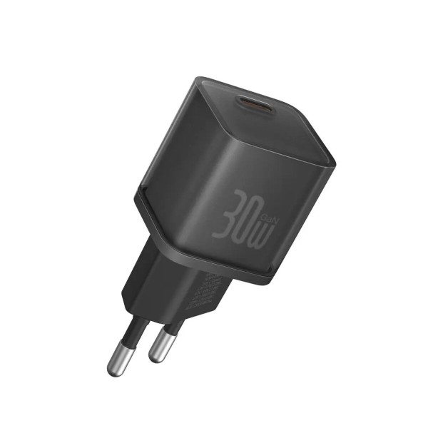 Мережевий зарядний пристрій Baseus  GaN5S Fast Charger 1C 30W EU Cluster Black (P10162504113-00)