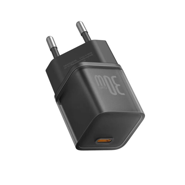 Мережевий зарядний пристрій Baseus  GaN5S Fast Charger 1C 30W EU Cluster Black (P10162504113-00)
