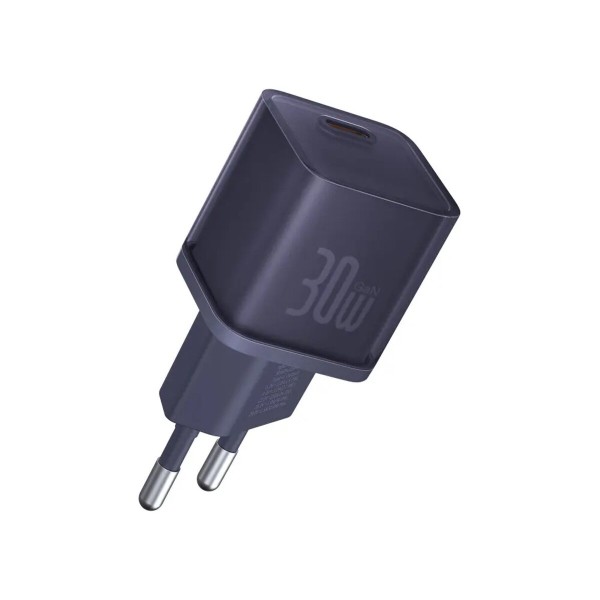 Мережевий зарядний пристрій Baseus  GaN5S Fast Charger 1C 30W EU Midnight Purple (P10162504523-00)