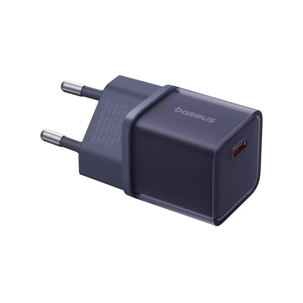 Мережевий зарядний пристрій Baseus  GaN5S Fast Charger 1C 30W EU Midnight Purple (P10162504523-00)