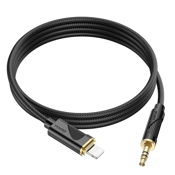 Аудiокабель HOCO UPA30 Friend digital audio conversion cable iP Black (6942007625494)