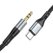 Аудiокабель HOCO UPA22 Type-C silicone digital audio conversion cable Black (6931474769497)