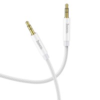 Аудiокабель HOCO UPA19 AUX audio cable (L=1M) Silver (6931474759870)