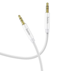Аудiокабель HOCO UPA19 AUX audio cable (L=1M) Silver (6931474759870)
