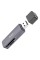 Кардрідер HOCO HB45 Spirit 2-in-1 USB 2.0 card reader Metal Gray (6942007620499)