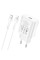 Мережевий зарядний пристрій HOCO N22 Jetta PD25W charger set (Type-C to iP)(EU) White (6931474760074)
