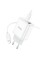Мережевий зарядний пристрій HOCO C105A Stage dual port PD20W+QC3.0 charger set (C to iP)(EU) White (6931474782939)