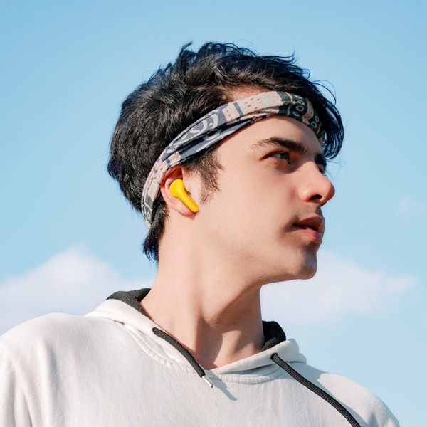Бездротові навушники HOCO EW39 Bright true wireless ENC BT headset Yellow (6931474794628)