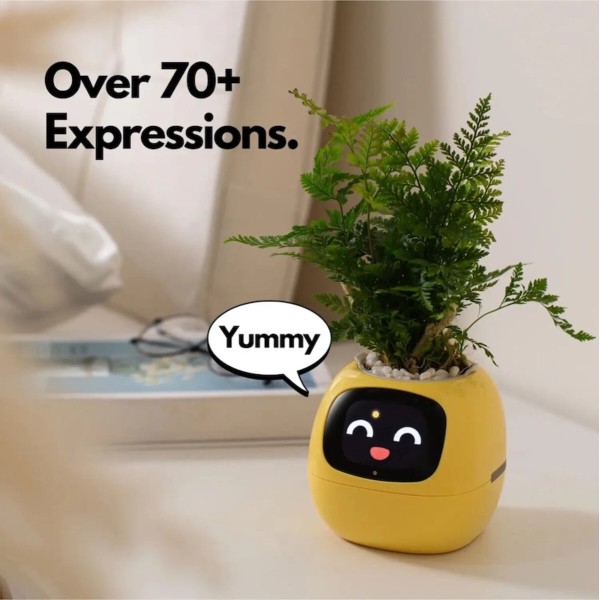 Інтерактивний розумний горщик для рослин Ivy Smart Planter Tuya AI, Pink (ISPTAP)