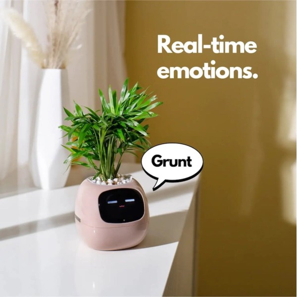 Інтерактивний розумний горщик для рослин Ivy Smart Planter Tuya AI, Pink (ISPTAP)