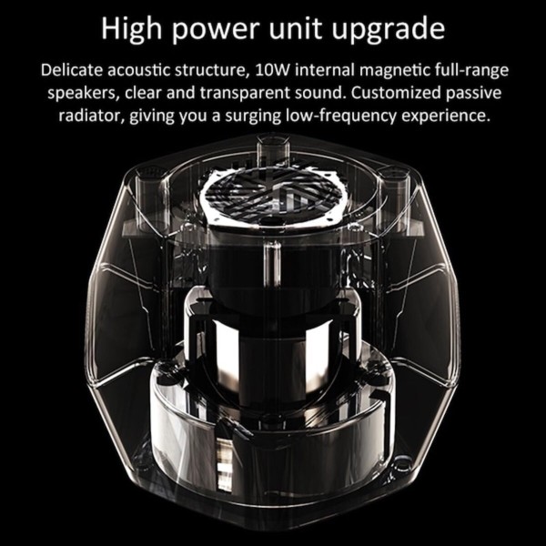 Ферофлюїдна музична лампа Pentagram Magnetic Fluid Audio Lamp Black (PMFALB)