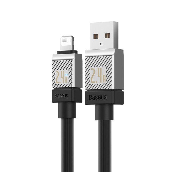 Кабель Baseus CoolPlay Series Fast Charging Cable USB to iP 2.4A 1m Black (CAKW000401)