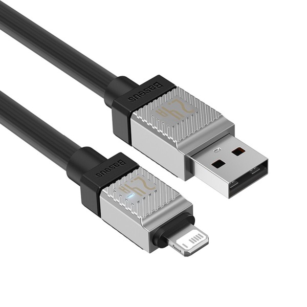 Кабель Baseus CoolPlay Series Fast Charging Cable USB to iP 2.4A 1m Black (CAKW000401)