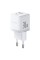 Мережевий зарядник пристрій Baseus Palm Fast Charger C+U 30W EU Moon White (with Baseus Mini White Cable USB-C to USB-C 60W (20V/3A) 1m Moon White) (P1011160A213-01)
