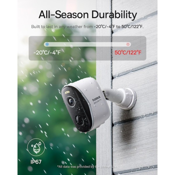 IP-камера відеоспостереження Baseus Security N1 Plus Outdoor Camera 2K 2-Cam Kit White AU (S0TY002132)