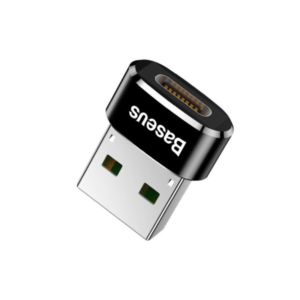 Адаптер Baseus USB Male To Type-C Female Adapter Converter Black (CAAOTG-01)