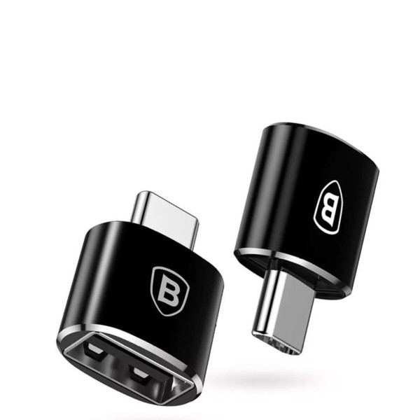 Адаптер Baseus USB Female To Type-C Male Adapter Converter Black (CATOTG-01)
