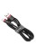 Кабель Baseus Cafule Cable USB For Lightning 2.4A 0.5m Red+Black (CALKLF-A19)