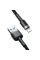 Кабель Baseus Cafule Cable USB For Lightning 2.4A 1m Gray+Black (CALKLF-BG1)