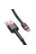 Кабель Baseus Cafule Cable USB For Micro 2.4A 1m Red+Black (CAMKLF-B91)