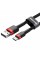Кабель Baseus Cafule Cable USB For Type-C 3A 0.5m Red+Black (CATKLF-A91)