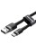 Кабель Baseus Cafule Cable USB For Type-C 3A 1m Gray+Black (CATKLF-BG1)