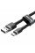 Кабель Baseus Cafule Cable USB For Type-C 3A 2m Gray+Black (CATKLF-CG1)