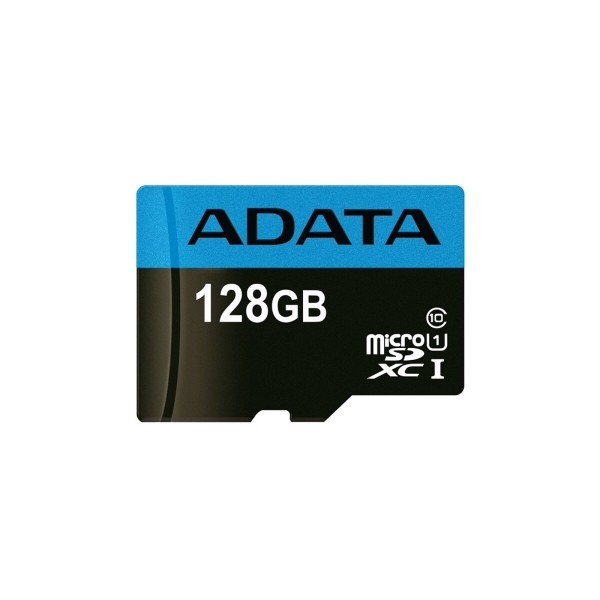 Карта пам'яті microSDXC (UHS-1) A-DATA Premier 128Gb Class 10 А1 (R-100Mb/s) (adapter SD) (AUSDX128GUICL10A1-RA1)