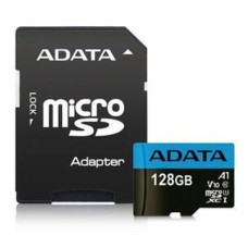 Карта пам'яті microSDXC (UHS-1) A-DATA Premier 128Gb Class 10 А1 (R-100Mb/s)  (adapter SD) (AUSDX128GUICL10A1-RA1)