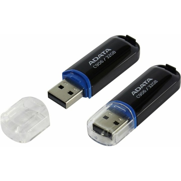 Флеш-накопичувач A-DATA USB 2.0 C906 32Gb Black (AC906-32G-RBK)
