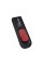 Флеш-накопичувач A-DATA USB 2.0 C008 64Gb Black/Red (AC008-64G-RKD)