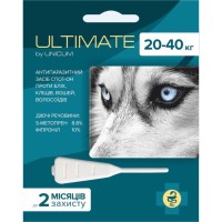Unicum ULTIMATE краплі від бліх, кліщів, вошей та власоїдів для собак 20-40 кг. (3,2 мл)